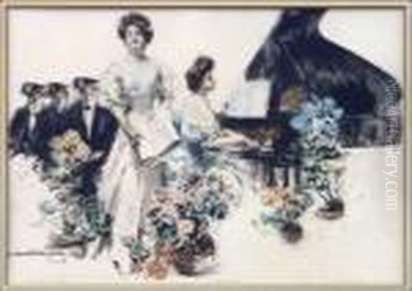 Our Girl Graduate Oil Painting by Howard Chandler Christy