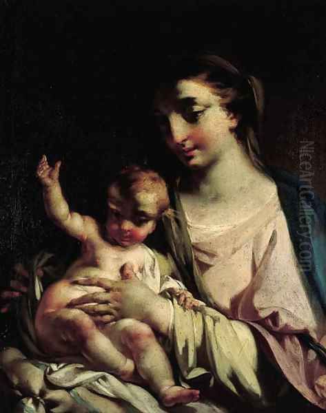 The Madonna and Child Oil Painting by Federico Bencovich