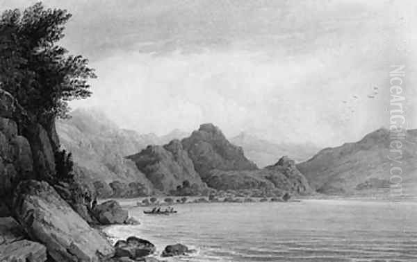 Derwent Water, Cumberland Oil Painting by James Baynes