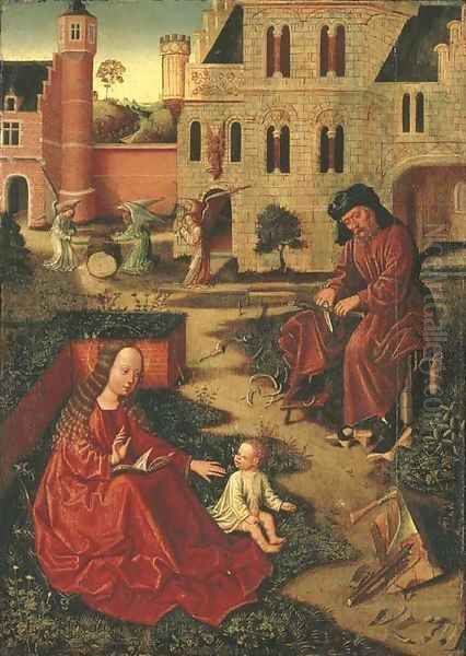 The Infancy of Christ Oil Painting by School Of Brabant