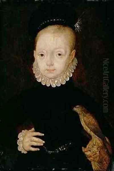 James VI of Scotland and I of England as a boy Oil Painting by Arnold Bronckorst