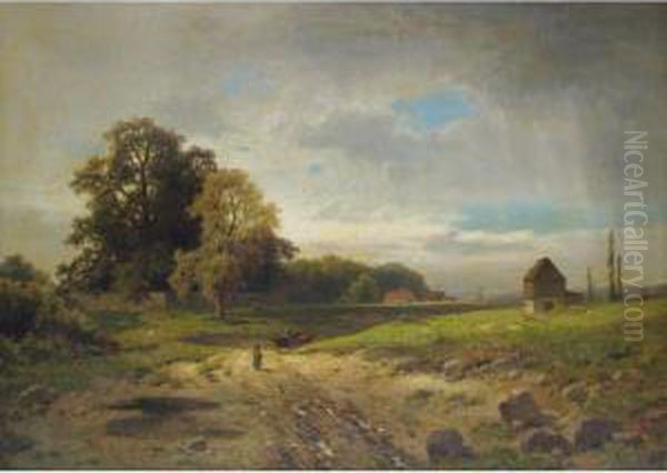 After The Storm Oil Painting by Adolf Chwala