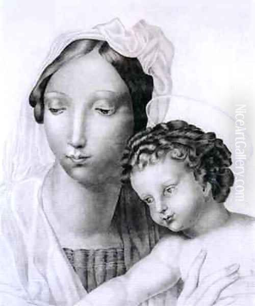 Madonna and Child Oil Painting by Charlotte Bronte