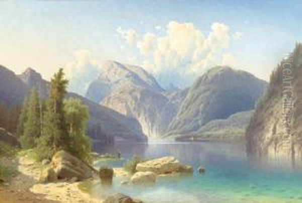 Konigssee. Oil Painting by Adolf Chwala