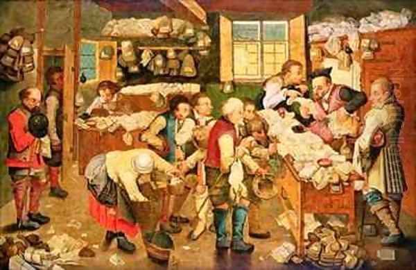 The Collector of Tithes Oil Painting by Pieter III Brueghel