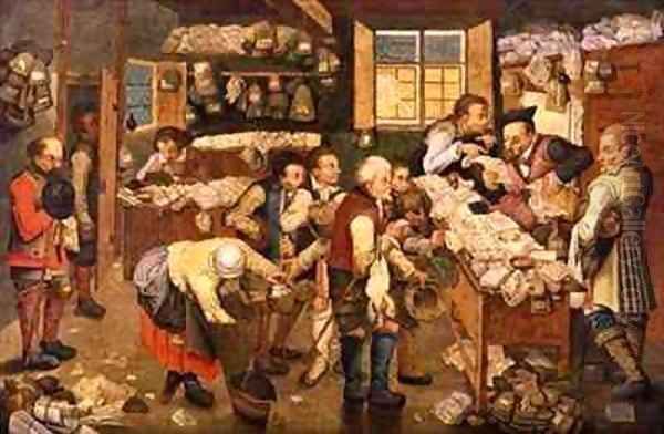 The Payment of the Tithes Oil Painting by Pieter III Brueghel