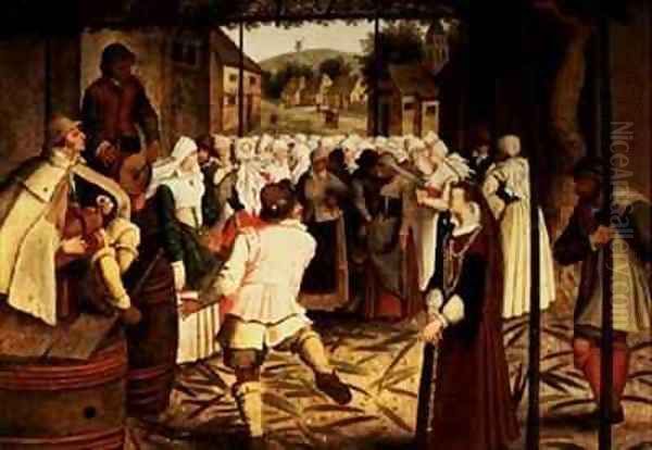 St. Catherine's Dance Oil Painting by Pieter III Brueghel