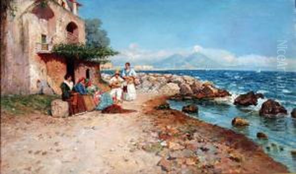 La Canzone Del Mare Oil Painting by Giuseppe Giardiello