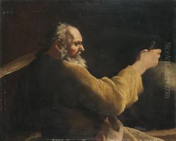 Matematico Oil Painting by Antonio Cifrondi