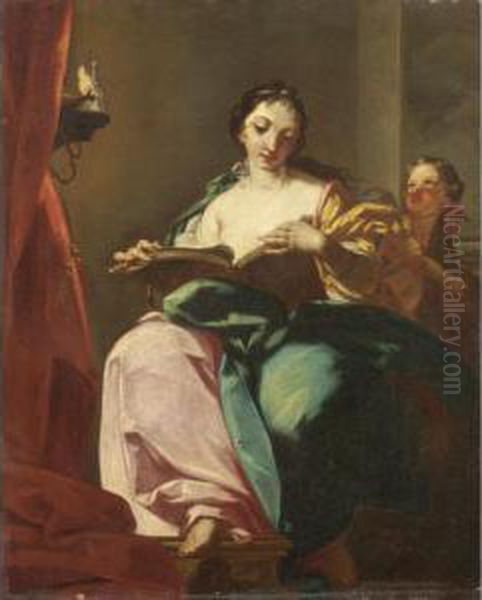 La Lettura Oil Painting by Giambettino, Giov. Cignaroli B