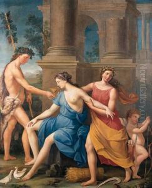 Sine Baccho Et Cerere Friget Venus Oil Painting by Giambettino, Giov. Cignaroli B