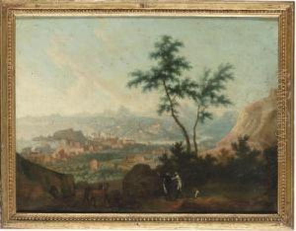 A View Of A Bay In Ligurio Oil Painting by Vittorio Amedeo Cignaroli