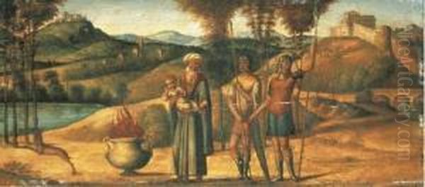 Un Rite Paien Oil Painting by Giovanni Battista Cima da Conegliano