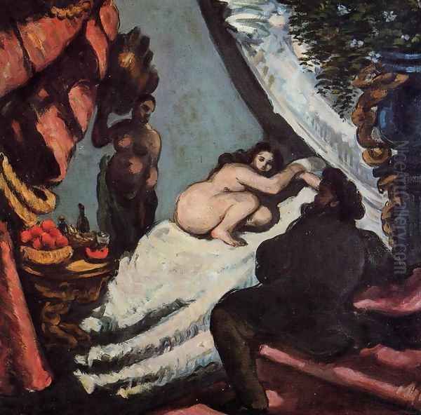 A Modern Olympia (Pasha Oil Painting by Paul Cezanne