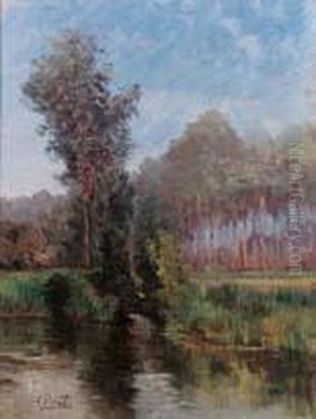 Sul Fiume Oil Painting by Guido Cinotti