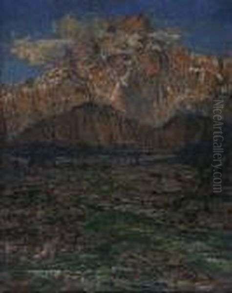 Monte Cristallo Oil Painting by Guido Cinotti