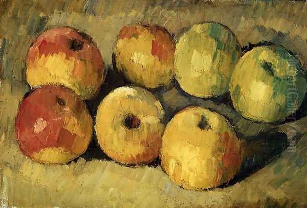 Apples Oil Painting by Paul Cezanne