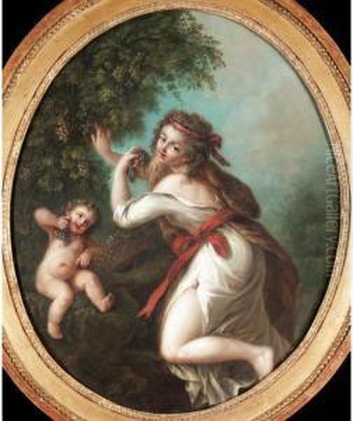 Allegory Of Autumn Oil Painting by Giovanni Batista Cipriani