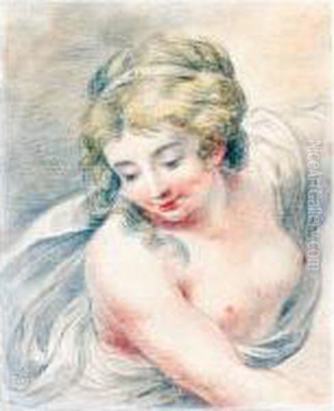 A Bacchante Oil Painting by Giovanni Batista Cipriani