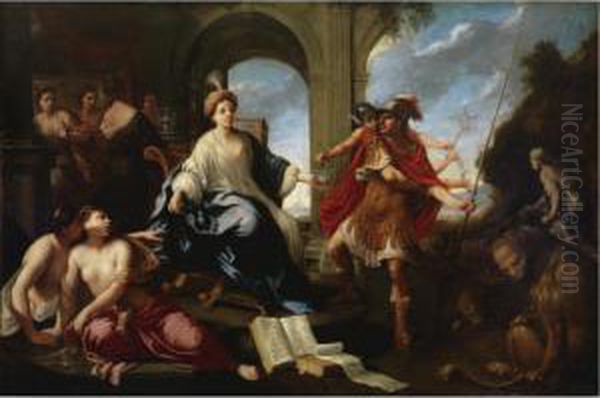 Circe And Odysseus Oil Painting by Pier Francesco Cittadini Il Milanese