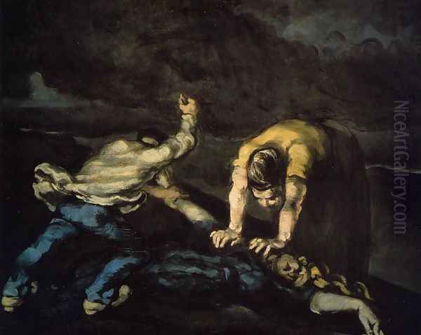 The Murder Oil Painting by Paul Cezanne