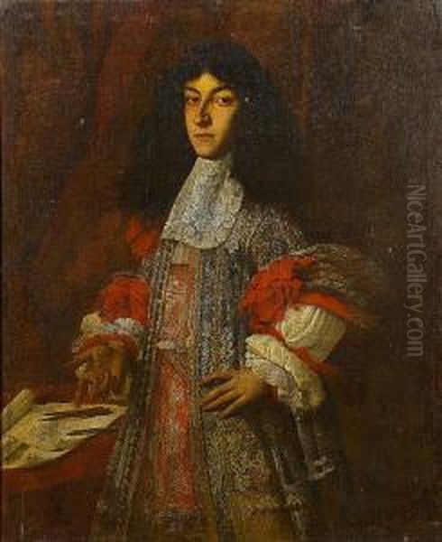 Portrait Of An Architect Oil Painting by Pier Francesco Cittadini Il Milanese