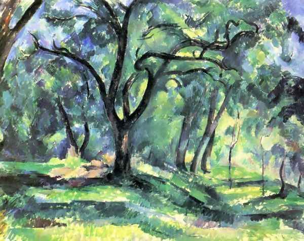 Small forest Oil Painting by Paul Cezanne