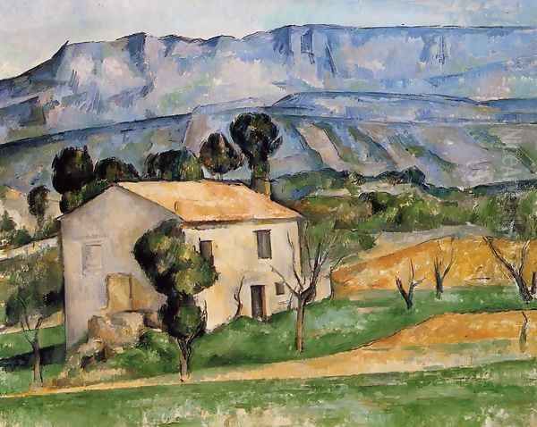 Houses In Provence Near Gardanne Oil Painting by Paul Cezanne