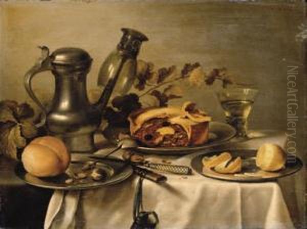 An Overturned Oil Painting by Pieter Claesz.