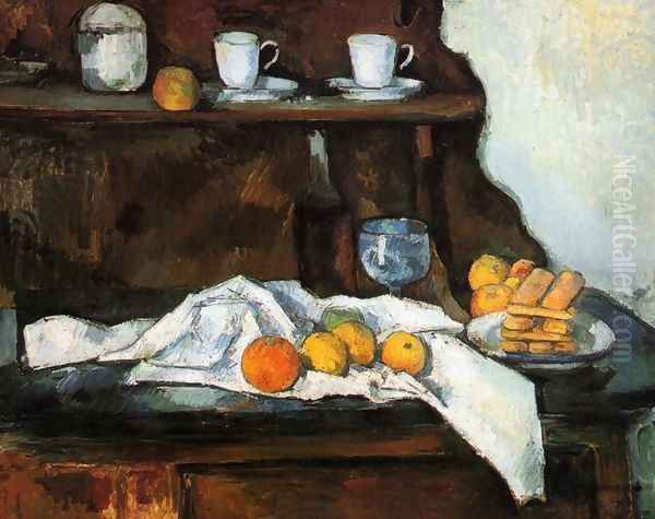 The Buffet Oil Painting by Paul Cezanne