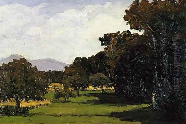 Landscape Near Aix En Provence Oil Painting by Paul Cezanne