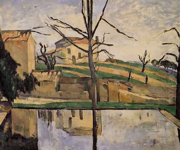 The Pool At Jas De Bouffan Oil Painting by Paul Cezanne