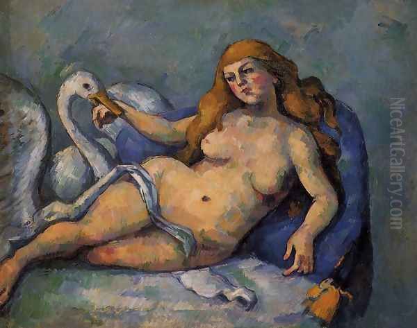 Leda and the Swan Oil Painting by Paul Cezanne