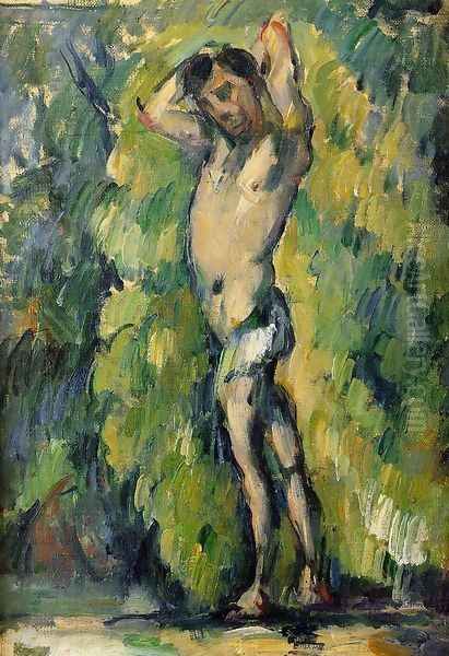 Bather Oil Painting by Paul Cezanne