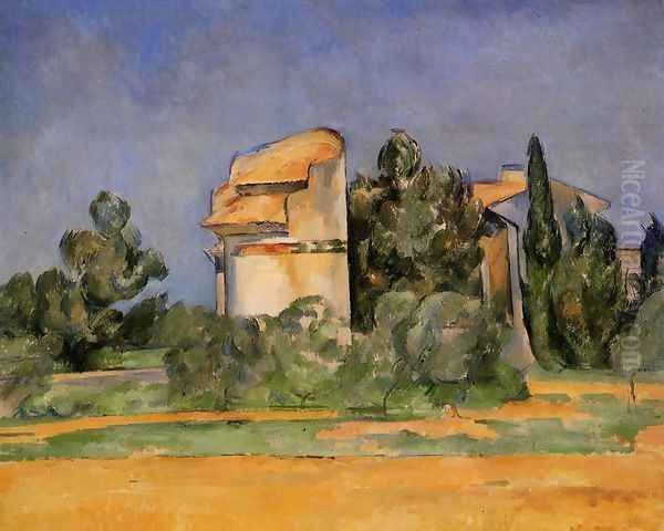 The Pigeon Tower At Bellevue Oil Painting by Paul Cezanne