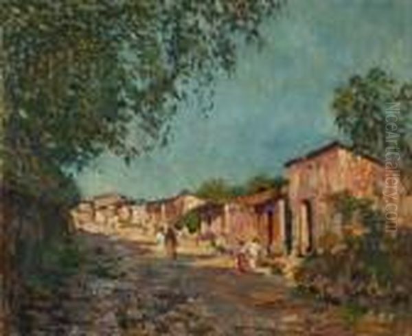 In The Shadow - Cuernavaca Oil Painting by Alson Skinner Clark