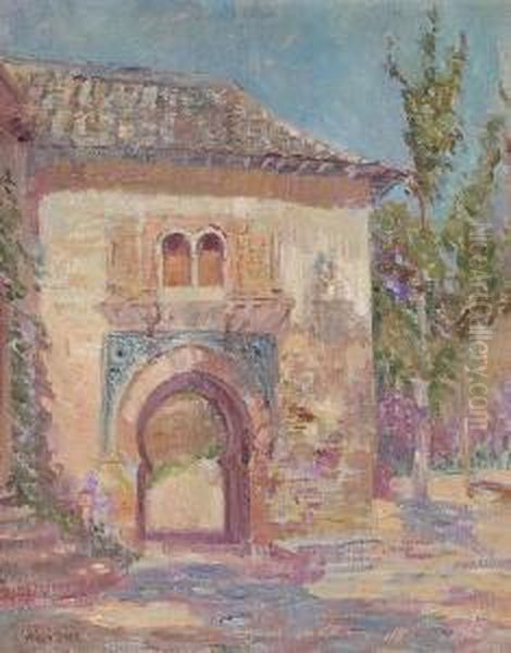 Moorish Gate, Spain Oil Painting by Alson Skinner Clark