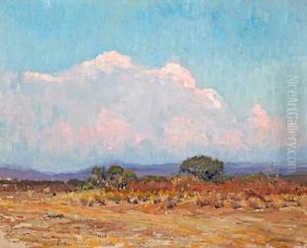 In The Arroyo Oil Painting by Alson Skinner Clark