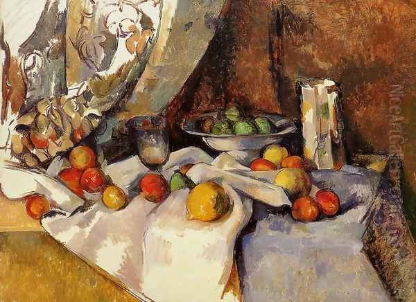 Still Life With Apples5 Oil Painting by Paul Cezanne