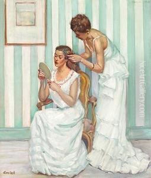 Ann In The Dressing Room, 1947 Oil Painting by Alson Skinner Clark