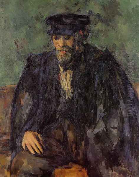 Portrait Of The Gardener Vallier Oil Painting by Paul Cezanne