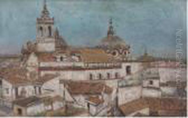 Rooftops Seville Oil Painting by Alson Skinner Clark