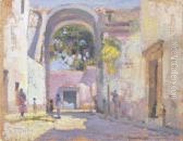 Archway, Cuernavaca Oil Painting by Alson Skinner Clark