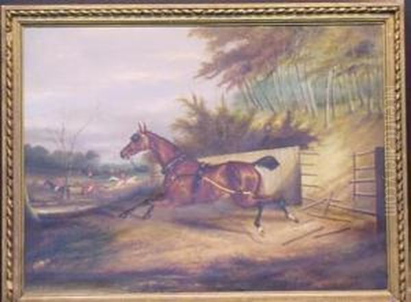 The Runaway Horse Oil Painting by James Senior Clark