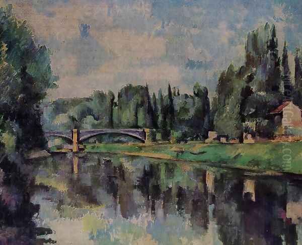 Bridge Over The Marne Oil Painting by Paul Cezanne