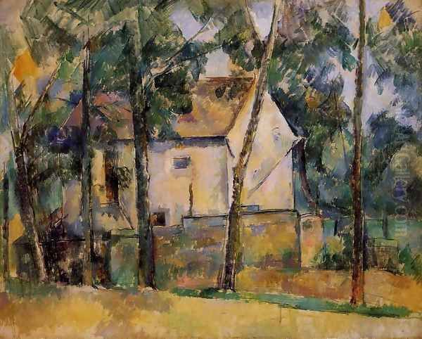 House And Trees Oil Painting by Paul Cezanne