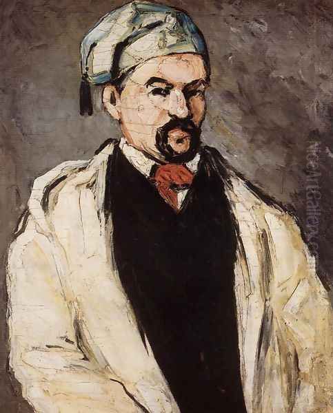 Uncle Dominique Aka Man In A Cotton Hat Oil Painting by Paul Cezanne