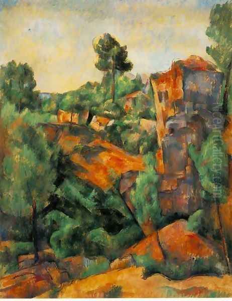 Bibemus Quarry Oil Painting by Paul Cezanne