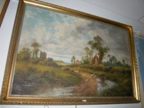 Landscape Oil Painting by Octavius Thomas Clark