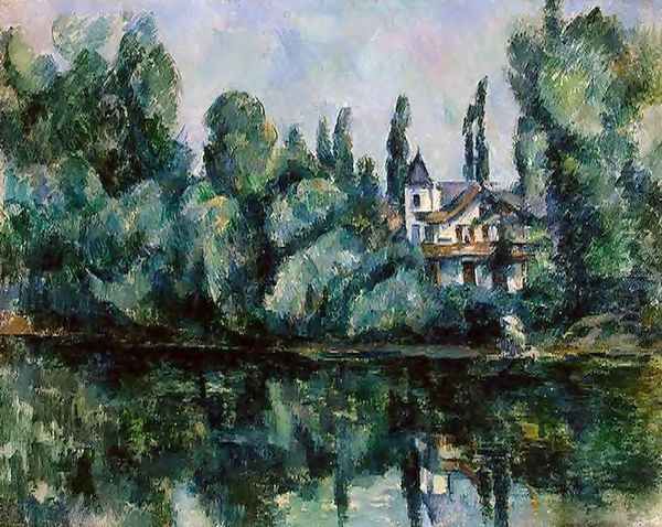 The Banks Of The Marne Oil Painting by Paul Cezanne